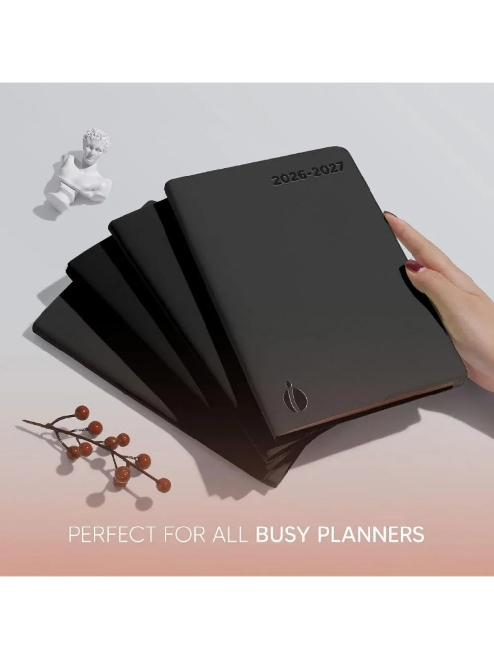 Rose Gold Academic Planner 2026-2027 - Weekly & Monthly Softcover Calendar